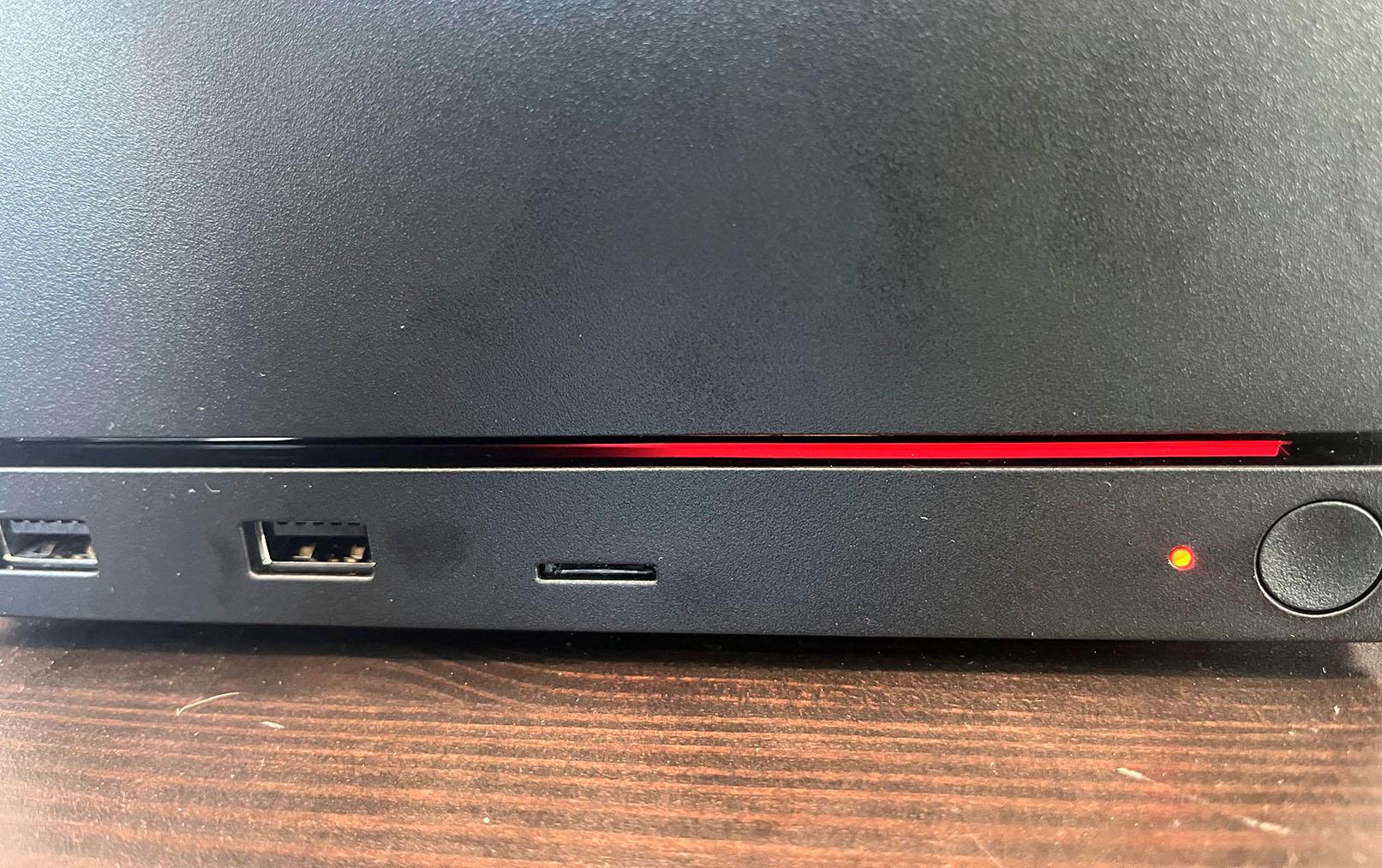 Error de la línea roja en el frontal de Steam Machine