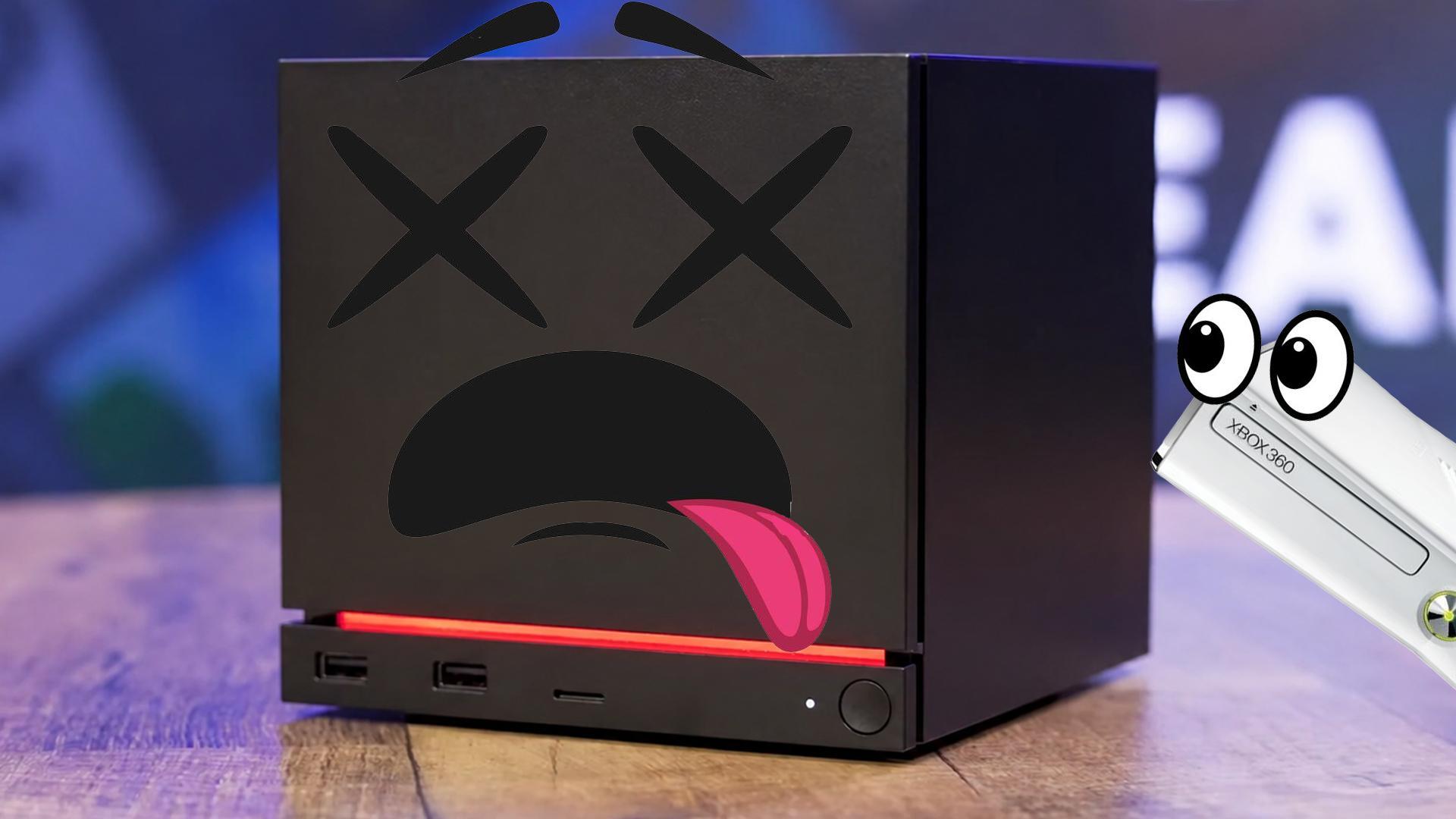 Consola Steam Machine encendida con error visual