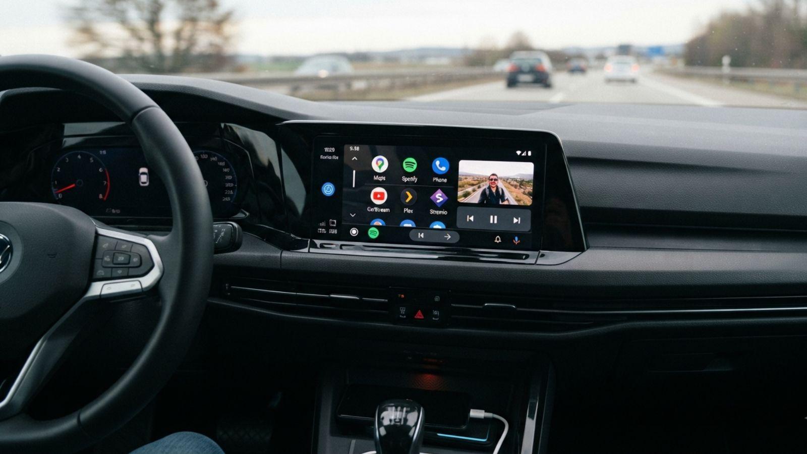 Controles de música en Android Auto