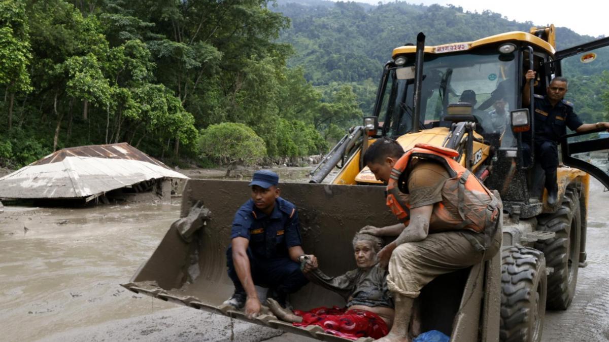 Inundaciones Nepal