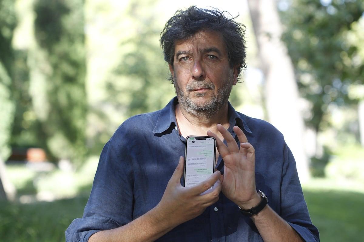 WhatsApp en un teléfono móvil