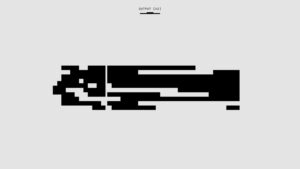 Patrón abstracto pixelado con formas geométricas sobre fondo blanco, representando problemas de calidad de imagen.