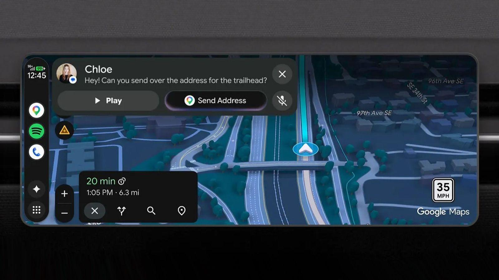 Interfaz de Android Auto