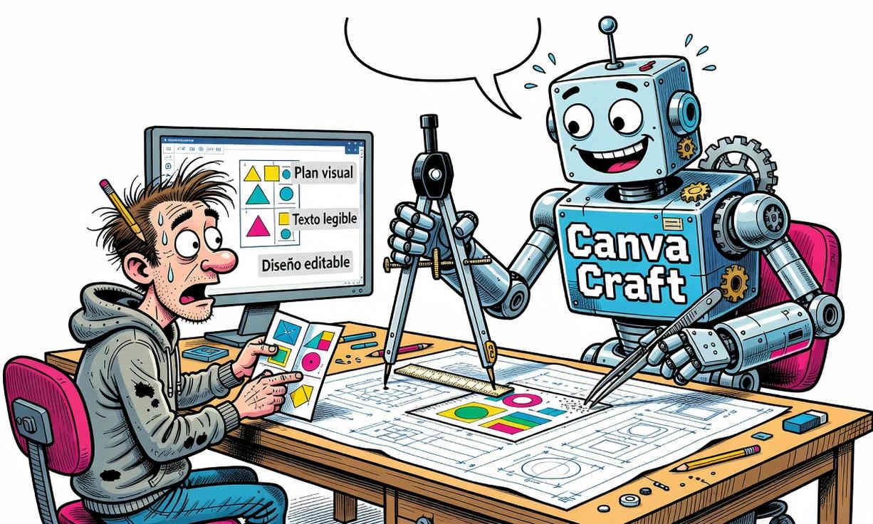Canva Craft, modelo de imágenes con IA Canva Craft y herramientas de diseño con IA