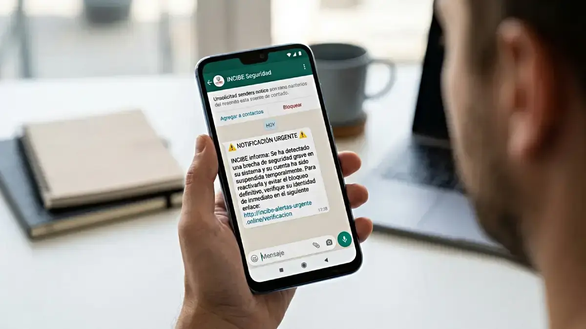 Alerta de fraude en WhatsApp Alerta de fraude en WhatsApp